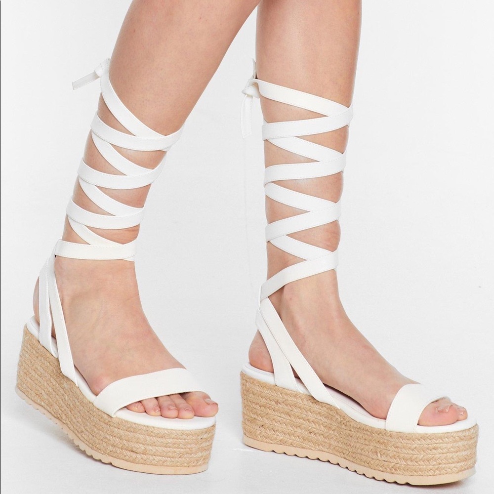 NWOT Nasty Gal One Step Ahead Espadrilles